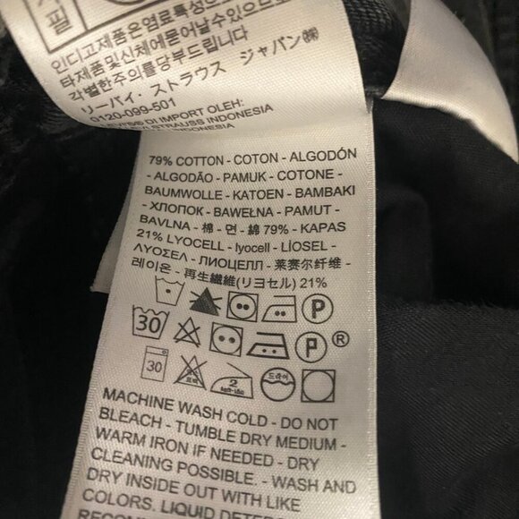 Levi’s Premium High Loose Jeans Women’s Size 25 Black Wide Leg Y2K Streetwear - Picture 10 of 11